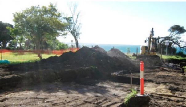 Cleaning up contaminated land involves removing the contamined soil