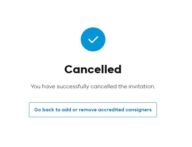 Confirmation window